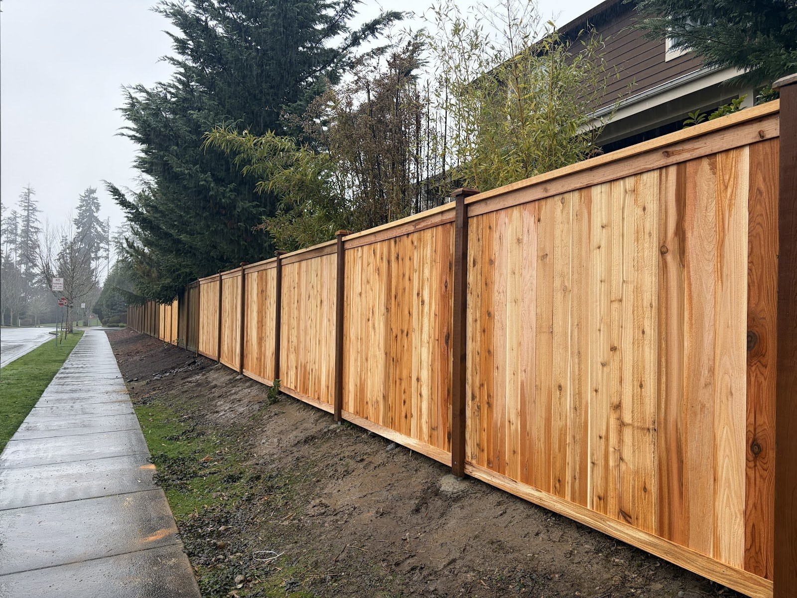 Fence installed by NW Fencing Construction